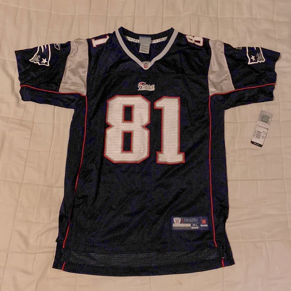 Vintage On Field Randy Moss New England Patriots Jersey. Size 18/20 XL Reebok